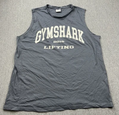 Camiseta sin mangas Gymshark Lifting 2012 para hombre grande gris Foto 1 de 4