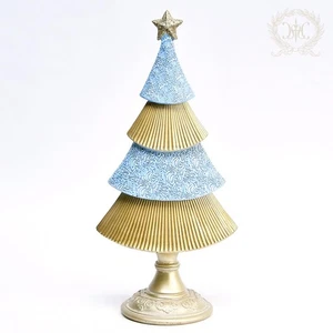 Objeto Árbol Azul Invierno/Alto Adorno de Navidad Estatuilla, Elegante, Clásica, C_ - Imagen 1 de 9