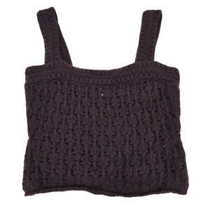 Vince Häkel Camisole Tank Pullover Wolle Kaschmir Lila S - Bild 1 von 5