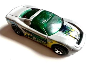 Hot Wheels Corvette Somethin Gris Verde 2001 Mattel Buen Estado - Imagen 1 de 2