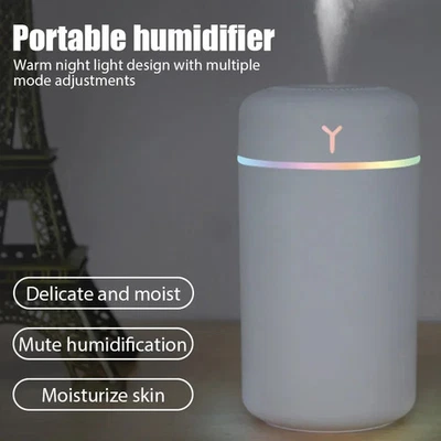 Air Humidifier Portable USB Aroma Oil Diffuser For Bedroom Office Car 420ml - Image 1 of 4