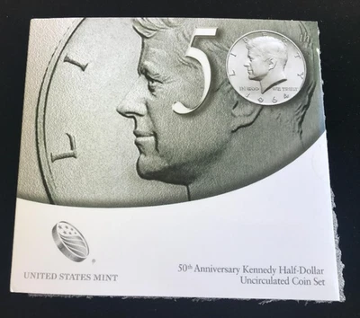 2014 KENNEDY HALF-DOLLAR 50TH ANNIVERSARY SET ~ UNC. P & D ~ U.S. MINT PACKAGING - Image 1 of 4