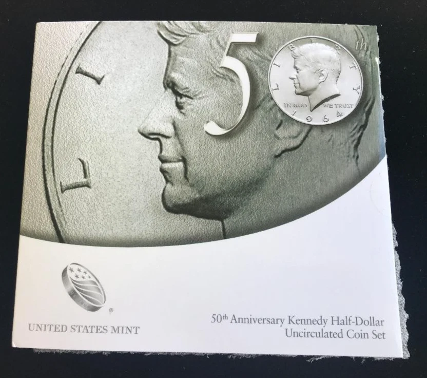 2014 KENNEDY HALF-DOLLARS ~UNC. P & D ~50TH ANNIVERSARY SET ~U.S. MINT PACKAGING - Image 1 of 4