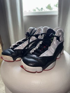 Nike Air Jordan 6 Rings GS He Got Game - Black/University Red/White Kids Size 6Y - Picture 1 of 5