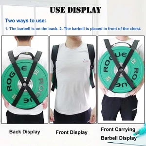 Weighted Vest Strap Barbell Plates Portable Home Pull-ups Plank Weight Training  - Imagen 1 de 10