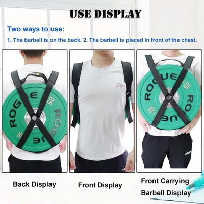 Weighted Vest Strap Barbell Plates Portable Home Pull-ups Plank Weight Training  - Image 1 of 4