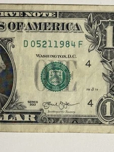 Birthday Note Dollar Bill May 21 1984 05/21/1984 Fancy Serial Number Get it ¥ - Picture 1 of 9