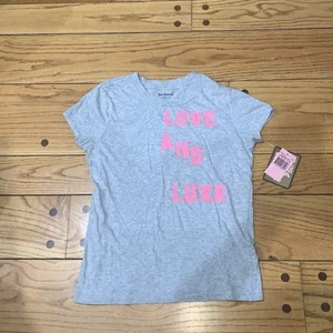 Juicy Couture Pam Gela Love and Luxe Kurzarm T-Shirt grau Damen Large - Bild 1 von 5