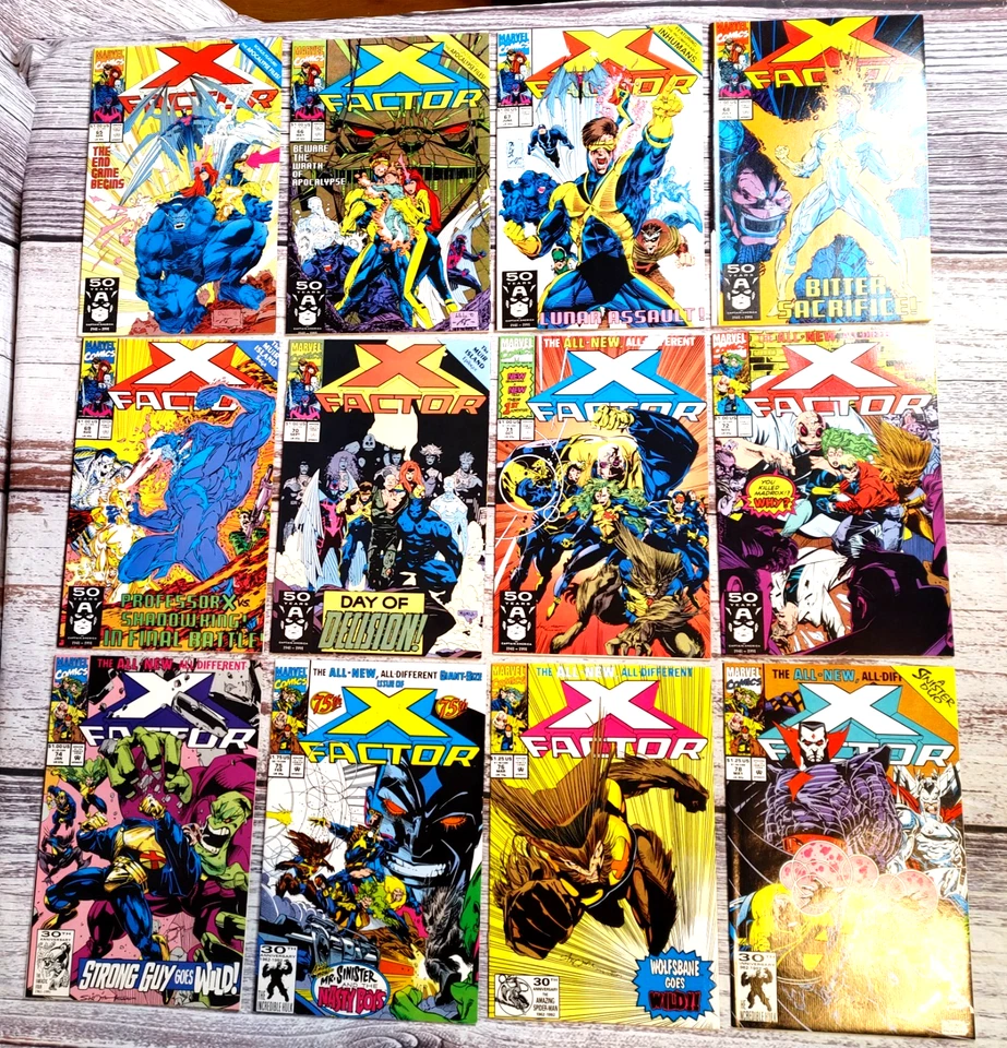 X-Factor Lot of 12 Comics. #'s 65-72,74-76 and 78. Marvel Comics 1991-1992. - Image 1 of 4