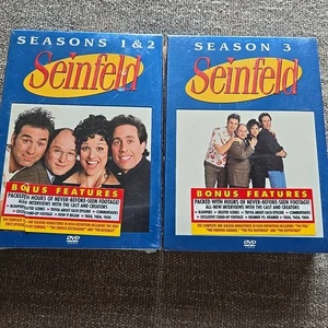Seinfeld - Seasons 1-3 Complete DVD 4-Disc Set Factory Sealed Seasons 1,2,3 - Picture 1 of 8