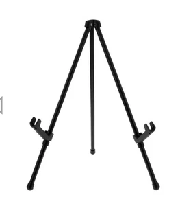 Deluxe Easel Desktop Unit 13.4" Tall 1022385 AN-DE-13 Black Tripod Legs - Picture 1 of 4