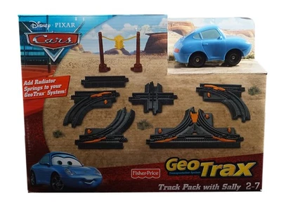 Geotrax Cars Track Pack with SALLY - Two 6" straights, Two 6" curves + Much More - Image 1 of 4