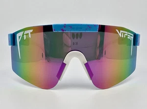 Pit Viper Blue Cotton Candy Frame Polarized Multi-Color Lens Rimless Sunglasses - Picture 1 of 13