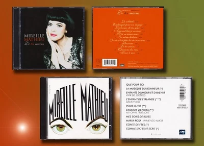 MIREILLE MATHIEU ''DE TES MAINS'' &''QUE POUR TOI'' 2 Rares France CD'S edition - Image 1 of 4