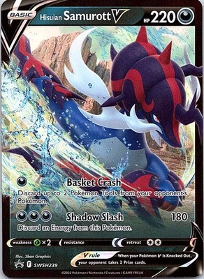 Hisuian Samurott V Promo SWSH: Sword & Shield Promo Cards SWSH239 NM - Image 1 of 2