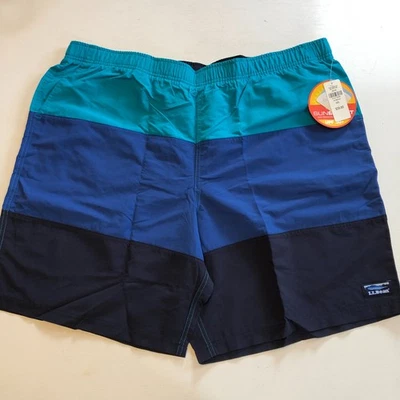 NEW LL Bean Shorts mens XXL SunSmart Classic Supplex Lined Swim Trunks UPF 50+ - Image 1 of 4
