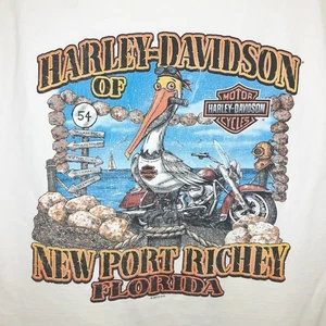 Harley Davidson Sleevless Shirt New Port Richey Florida Men XL Double Sided - Picture 1 of 13