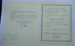 GERMAN- SAXON ANHALT, Friedrichs Cross, Non Combatant Medal Award Cert. (Copy). - Foto 1 di 4