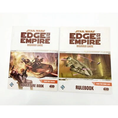 Star Wars Edge of the Empire Beginner Game Adventure Book & Rulebook Foto 1 de 4