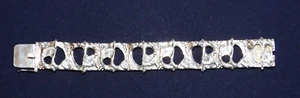 Vintage Juhls Sterling Silver 925 Modernist Tundra Bracelet made in Norway - Picture 1 of 12