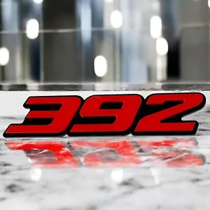 2x red black 392 Emblems 392 Side Fender Badge 3D for 392 Emblem - Picture 1 of 3
