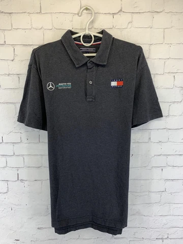 TOMMY HILFIGER AMG PETRONAS MOTORSPORT MEN POLO SHIRT JERSEY ORIGINAL SIZE L Cover