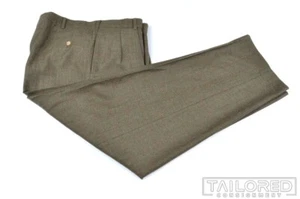 POLO RALPH LAUREN Green Check Cashmere Wool Tweed Luxury Pants Trousers - 38 R - Picture 1 of 7