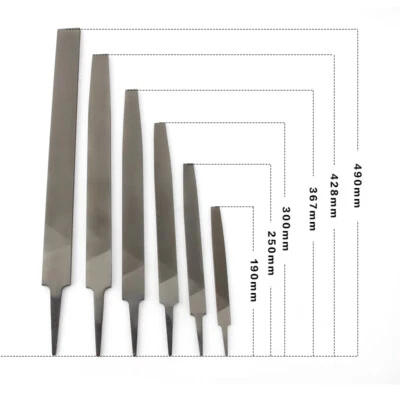 6" - 16" Long 150mm - 400mm Engineers Flat File Tool For Filing Metal Cross Cut - Image 1 of 3