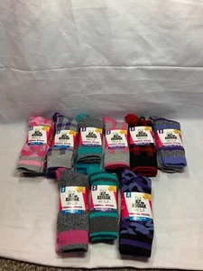 2 PAIR GIRLS KODIAK THERMAL BLEND SOCKS New (Many Sizes/Styles) - Picture 1 of 5