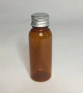 30 ml PET Kunststoff Bernstein Boston Flaschen und Aluminium Schraubverschluss *BELIEBIGE MENGE* - Bild 1 von 1