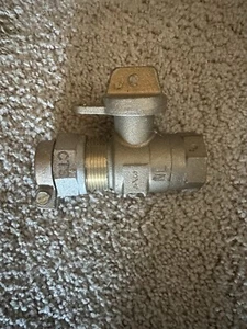 Ford 1” CTS X 1” FIP Brass Ball Valve - Picture 1 of 2