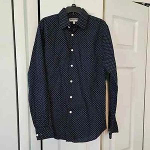 Express mens long sleeve dress shirt fitted sz SM 14-14 1/2 - Picture 1 of 3