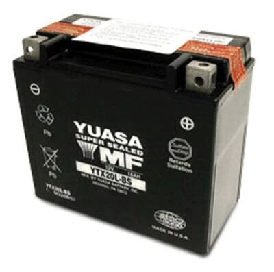 Batería Yuasa YTX20LBS 12V sin mantenimiento para eje Kawasaki KZ1000E 1979-80 Foto 1 de 3