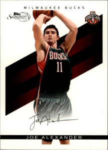 2008-09 Topps Signatures Basketball Facsimile Black #TS-JA Joe Alexander 052/289