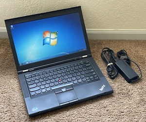ThinkPad T430 14" Windows 7 AND XP Pro DUAL BOOT Laptop Core i5, 120gb, DVD NICE - Picture 1 of 11