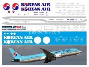 CALCOMANÍAS DE PASO Boeing 787-900 Korean Air 1/144 787900-15 - Imagen 1 de 1