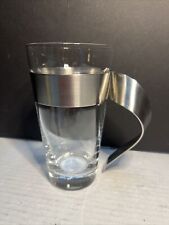 Villeroy and Boch New Wave Latte Macchiato Glass Stainless Handle 16 oz MSRP $51