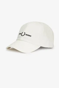 CAPPELLO BERRETTO UOMO FRED PERRY HW4630 192006 COTONE BIANCO ORIGINALE PE 2023 - Picture 1 of 3