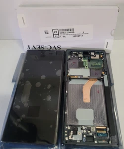Samsung galaxy S22 Ultra 5G Black LCD Touch Screen Digitizer Frame S908B OEM NEW - Picture 1 of 5