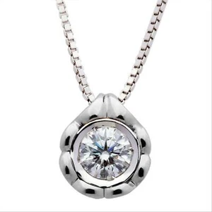 Collana Punto Luce Donna Polello Oro Bianco 18 Kt G2882cb Diamanti Naturali 0.18 - Imagen 1 de 3
