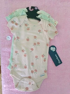 Baby girl clothes 0-3 months, new Gerber bodysuits 3 Pack - Picture 1 of 4