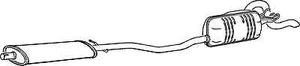 FT502A END SILENCER FOR FIAT PUNTO 1.7 1994-1999 - Picture 1 of 1