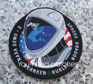 SPACE DM-2 FIRST CREWED FLIGHT - F9 ISS NASA SPACE Mission PATCH Behnken Hurley - Bild 1 von 1