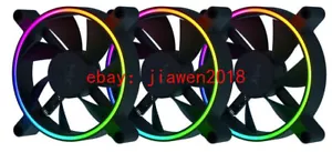 3PCS Razer Kunai Chroma 140mm 1600RPM Max ARGB and PWM Hydraulic Case Fans - Picture 1 of 2