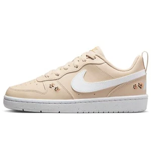Nike Court Borough Recraft SE Big Kids' Shoes, Sanddrift/Twine/Black/White, 4.5 - Picture 1 of 8