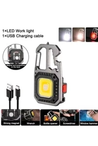 Multifunktionswerkzeug/Überleben Taschenlampe Schlüsselanhänger superhell (Ständer enthalten) - Bild 1 von 8