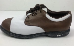 Vintage Nike Air Womens Golf Shoes Brown 981202 Y3 Lace Up Low Top SZ 9 M NEW - Picture 1 of 9
