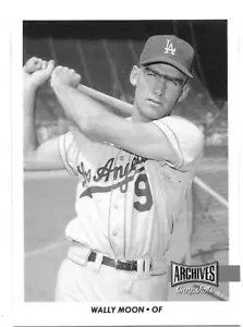 WALLY MOON 2017 Topps Archives Snapshots SP Black & White Parallel DODGERS AS-WM - Picture 1 of 1