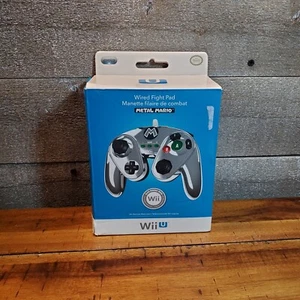 Metal Super Mario Wired Fight Pad Pro per Nintendo Wii U Smash Bros. Nuova scatola aperta - Foto 1 di 4