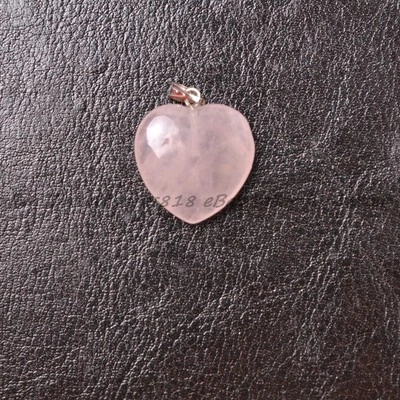 Colgantes y pendientes de cuero real con piedras preciosas naturales corazón Reiki chakra Foto 1 de 4